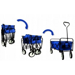 Strand kocsi összecsukható kék