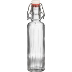 Rigata 0,2 Literes üvegpalack pálinkás üveg FÉM csattal