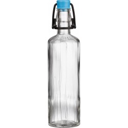 Rigata 0,5 Literes  üvegpalack pálinkás,vizes üveg KÉK csattal