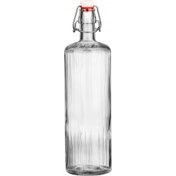 Rigata 1Literes üvegpalack pálinkás üveg FÉM csattal