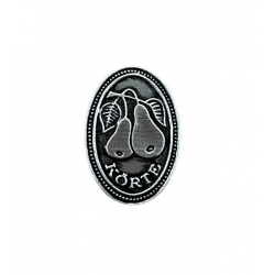 Fém címke ovál kicsi körte