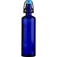 Rigata 1Literes KÉK üvegpalack pálinkás,vizes üveg KÉK csattal