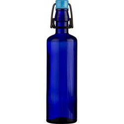 Rigata 0,5 Literes KÉK üvegpalack pálinkás,vizes üveg KÉK csattal