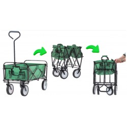 Strand kocsi összecsukható zöld