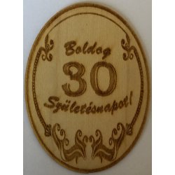 Fa címke ovál évsz. 30