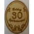 Fa címke ovál évsz. 30