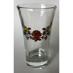 Dekor lungo üvegpohár Kalocsai 75 ml