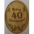 Fa címke ovál évsz. 40