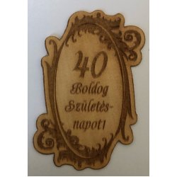 Fa címke évszámos 40