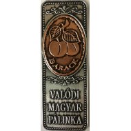 Fém címke rézbetéttel barack