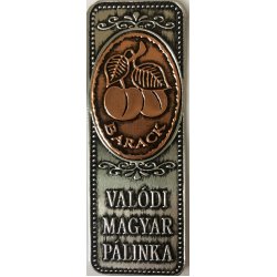 Fém címke rézbetéttel barack