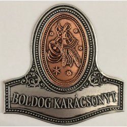 Fém címke réz betétes Csengő