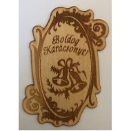 Fa címke kari csengő