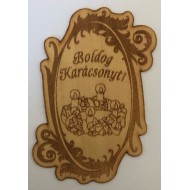 Fa címke kari koszorú