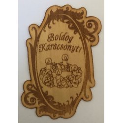 Fa címke kari koszorú