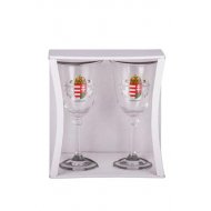 Matricás boros S2 üvegpohár Címer