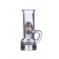 Ón címkés füles Grappa üvegpohár  0,04 Literes körte