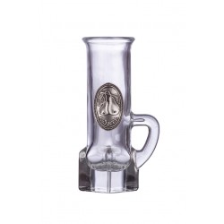 Ón címkés füles Grappa üvegpohár  0,04 Literes körte