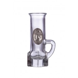 Ón címkés füles Grappa üvegpohár  0,04 Literes szilva