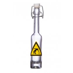 Részeg üvegpalack 0,04 literes