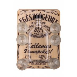 Fa italszett VSz Whisky Kellemes Ünnepeket ajándéktárgy